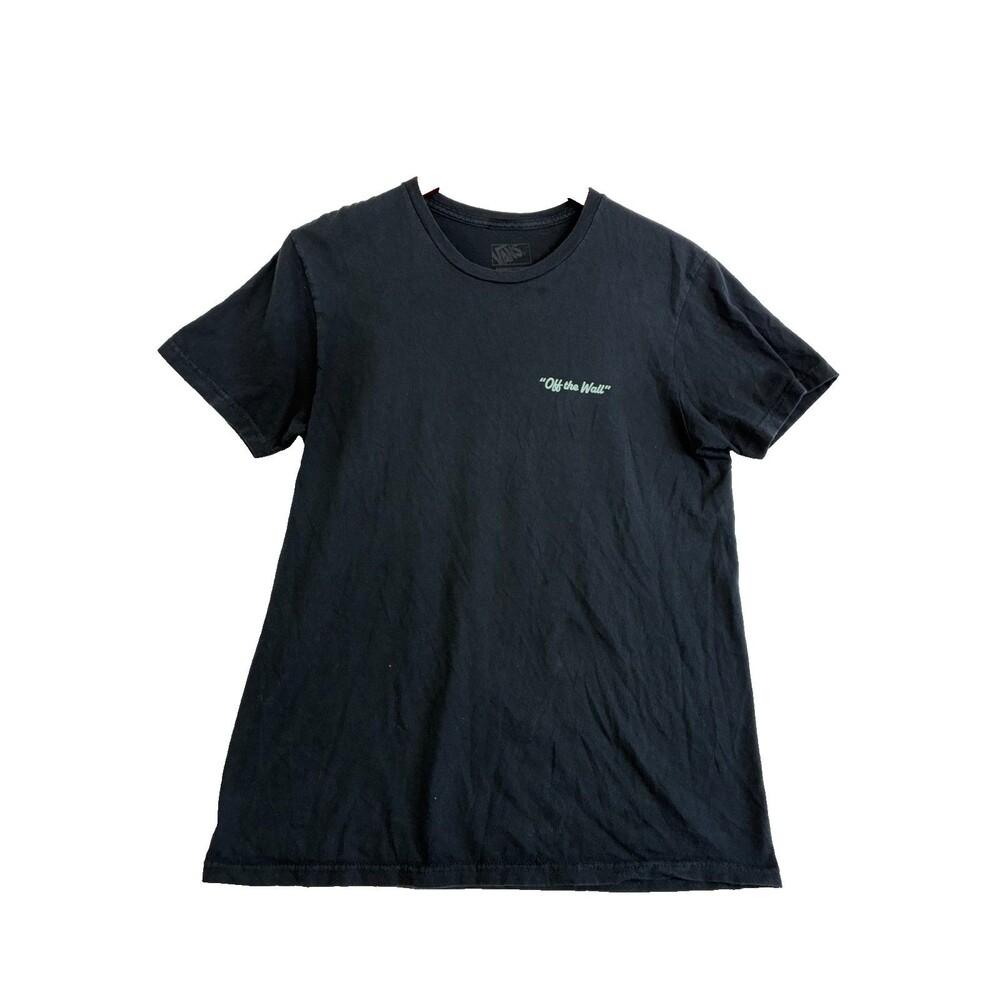 Vans Off The Wall T Shirt Mens Black Graphic Need A Lift Get Vans Wolf Tee